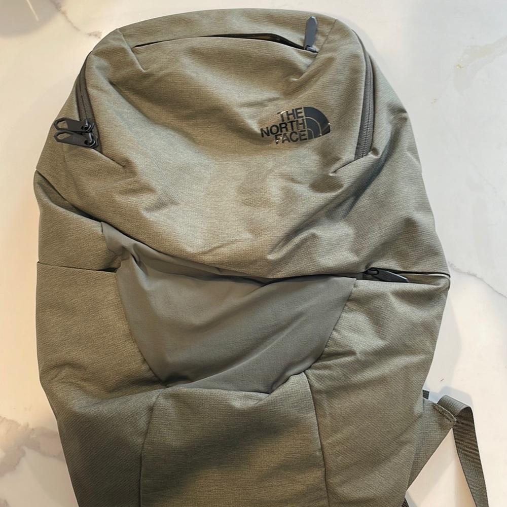 North Face backpack with laptop zipper pocket. Used twice. No tears or holes.